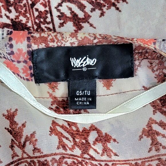 Mossimo Supply Co. Floral Kimono Top - Red and Cream - Picture 9 of 11